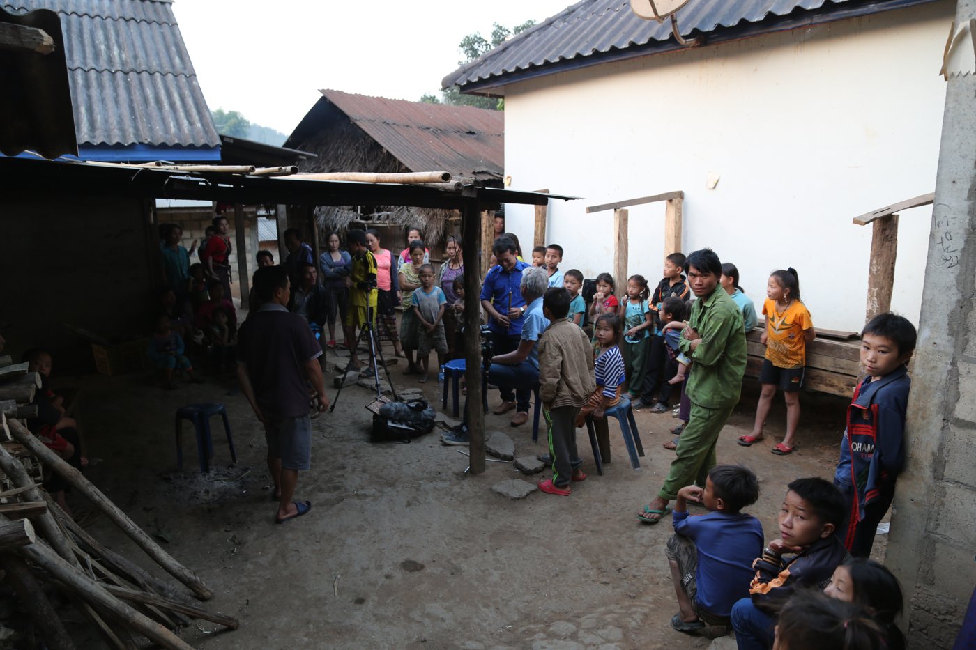 A village gathering in the Luang Prabang region, 2019.