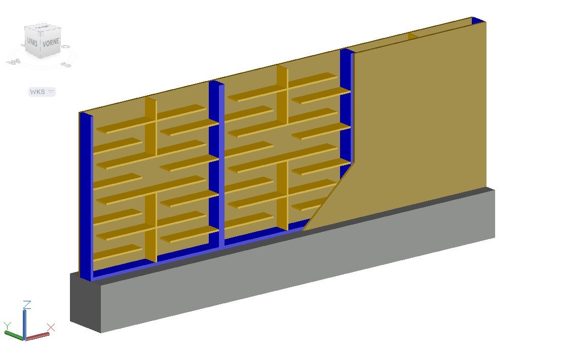 Design of the metamaterial labyrinth wall.